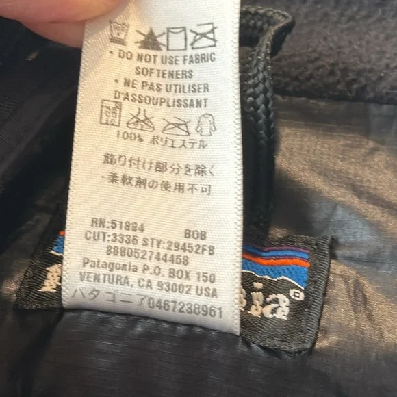 Patagonia Rubicon Rider puffer hooded jacket insulated men size xl black - Picture 6 of 10